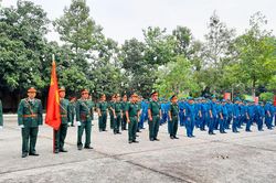 Ban Chỉ huy Quân sự huyện Tịnh Biên ra quân huấn luyện năm 2023