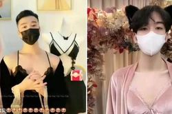 Xu hướng mẫu nam mặc nội y phụ nữ livestream