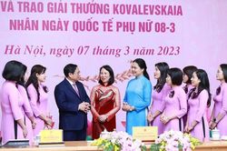 Giải thưởng Kovalevskaia năm 2022 vinh danh tập thể, cá nhân nữ trong nghiên cứu, ứng dụng bào chế dược liệu, vật liệu mới