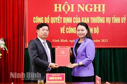 Công bố Quyết định của Ban Thường vụ Tỉnh ủy về công tác cán bộ