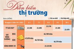 Diễn biến thị trường từ ngày 6 đến 10-3-2023