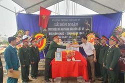 Bàn giao và an táng hài cốt liệt sĩ Bùi Văn Khắc