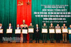 Tổng kết công tác tuyển chọn, gọi công dân nhập ngũ năm 2023