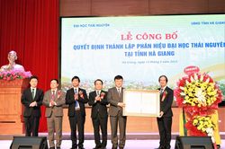 Công bố quyết định thành lập Phân hiệu Đại học Thái Nguyên tại Hà Giang