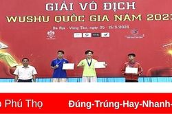 Phú Thọ giành 8 Huy chương tại Giải Vô địch Wushu Quốc gia 2023