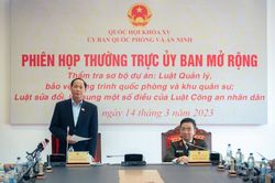 Thẩm tra dự án Luật sửa đổi bổ sung một số điều của Luật CAND