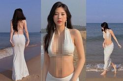 Vũ Ngọc Châm khoe body 'điểm 10' như nàng tiên cá
