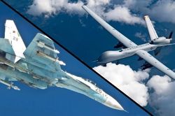 Máy bay Mỹ va chạm Su-27 Nga trên Biển Đen rơi xuống biển, Washington rần rần phản ứng, Moscow chỉ nói 'không đúng'
