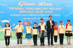 Giao lưu 'Tài năng tiếng Anh cấp tiểu học' tỉnh Ninh Bình năm học 2022-2023