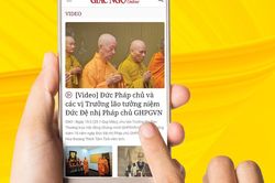 Cách đưa Giác Ngộ Online (giacngo.vn) ra màn hình điện thoại để có thể truy cập tiện hơn