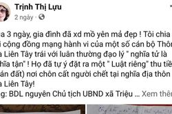 Phải đóng tiền xây dựng thôn mới được chôn cất thân nhân sau khi chết?