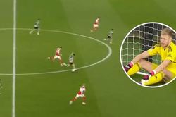 Hạ Arsenal từ khoảng cách 42m, cầu thủ Sporting Lisbon gây choáng váng với bàn thắng đẹp nhất mùa giải Europa League