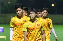 U23 Việt Nam kết thúc buổi tập lúc 4h sáng