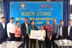 Phú Thọ: Khởi công xây dựng 'Mái ấm khuyến học' tặng gia đình học sinh Lê Thùy Dương