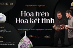 'Hoa trên hoa kết tinh' - Cuộc trình diễn, sáng tác gốm đẳng cấp