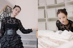 Jisoo (BLACKPINK) trở lại nơi chứa bảo vật của Dior, visual 'gánh còng lưng' kiểu tóc