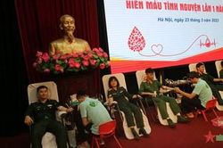 Ngày hội hiến máu tình nguyện tại Viện Khoa học và Công nghệ Quân sự