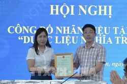 Công bố nhãn hiệu tập thể Dược liệu Nghĩa Trai