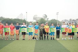 Công an quận Ba Đình tranh tài cúp bóng đá năm 2023