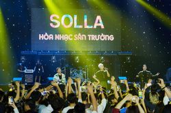Sôi động đêm mở màn Hòa nhạc sân trường Solla Music