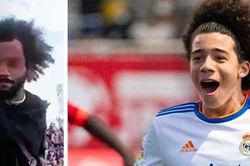 Con trai Marcelo ghi 32 bàn sau 14 trận, lập hat-trick trong 6 phút