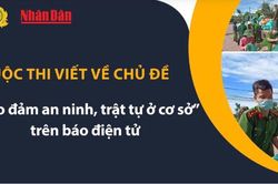 Thể lệ cuộc thi viết với chủ đề 'Bảo đảm an ninh, trật tự ở cơ sở'