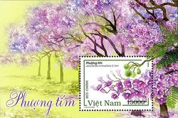 Sắp phát hành bộ tem 'Phượng tím'