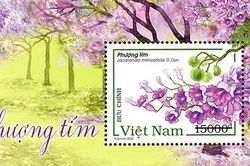 Bộ TT&TT phát hành bộ tem 'Phượng tím' vào ngày 30/3