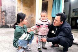 Sức khỏe bé trai hơn 2 tuổi bị bệnh tim bẩm sinh đã tốt lên sau khi được phẫu thuật