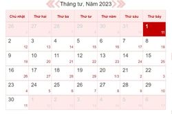 Xem lịch âm ngày mai 1/4