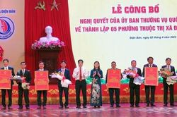 Công bố quyết định thành lập 5 phường tại Quảng Nam