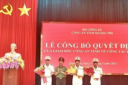 Công an tỉnh Quảng Trị điều động, bổ nhiệm cán bộ chủ chốt