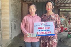Trao hơn 67 triệu đồng tới cô gái 17 tuổi gặp tai nạn nguy kịch ở Hà Tĩnh
