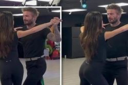 Video vợ chồng danh thủ David Beckham tình tứ học nhảy hút hàng triệu lượt xem