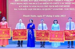 Quận Thanh Xuân: 34 tập thể, cá nhân được nhận Cờ, Bằng khen của thành phố