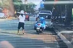 Thái Nguyên: Cô gái nhảy xuống đường để xe máy tự đâm vào đuôi ô tô