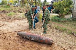 Trà Vinh: Xử lý an toàn quả bom nặng khoảng 250 kg