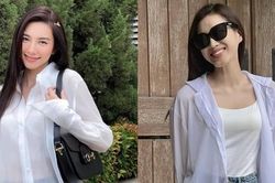 Hiếm hoi lắm mới thấy Đỗ Thị Hà và Thùy Tiên đụng hàng: Đồ đơn giản mà đẹp miễn chê