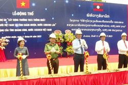Quảng Bình hỗ trợ xây dựng Trường THCS Thống Nhất tại Lào