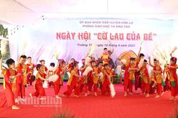 Hoa Lư tổ chức ngày hội 'Cờ lau của bé'