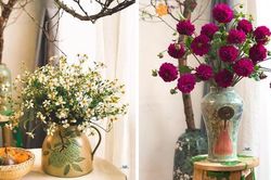 Bà mẹ 2 con sở hữu BST cắm hoa siêu đẹp, chia sẻ cách chọn bình hoa phù hợp với từng không gian nhà