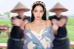 Nam ca sĩ Việt đầu đội nón lá, nhảy Flower giữa cánh đồng quê: Jisoo xem được chắc sẽ cười ngất!