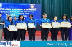 Chung kết liên hoan câu lạc bộ, đội, nhóm tiếng Anh tỉnh Quảng Trị