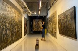 Những bức họa dữ dội của 'người hiền' Nguyễn Đoan Ninh