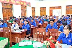 Gần 330 cán bộ Đoàn, Hội được bồi dưỡng kiến thức bảo vệ nền tảng tư tưởng của Đảng