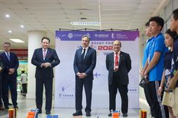 Ngoại trưởng Hoa Kỳ Antony Blinken xem biểu diễn robot tại Đại học Bách khoa Hà Nội