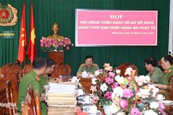Công an tỉnh xét giảm thời hạn chấp hành án phạt tù dịp lễ 30-4