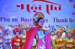 Ấn tượng hội thi 'Phụ nữ duyên dáng, thanh lịch' huyện Lộc Hà