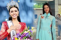 Hoa hậu Hoàn vũ Thái Lan đến Việt Nam, sân bay 'vắng tanh'