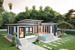 Những mẫu nhà mái lệch 1 tầng độc đáo